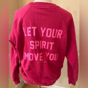 🧘‍♀️ Spiritual Gangster Pink Magenta Graphic Sweatshirt Let Your Spirit Move, M